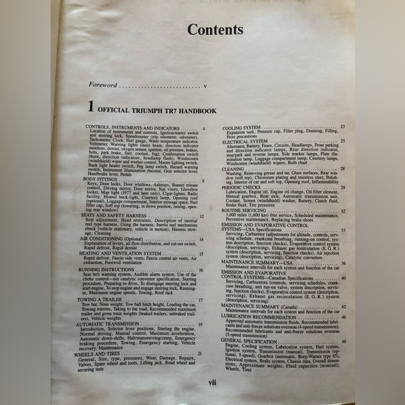 Triumph TR7 1975 Thru 1981 The Complete Official Driver’s Handbook & Manual - Picture 7 of 12
